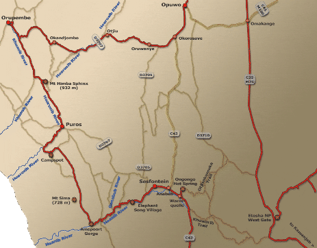 Kaokoveld - Riverbed Trails